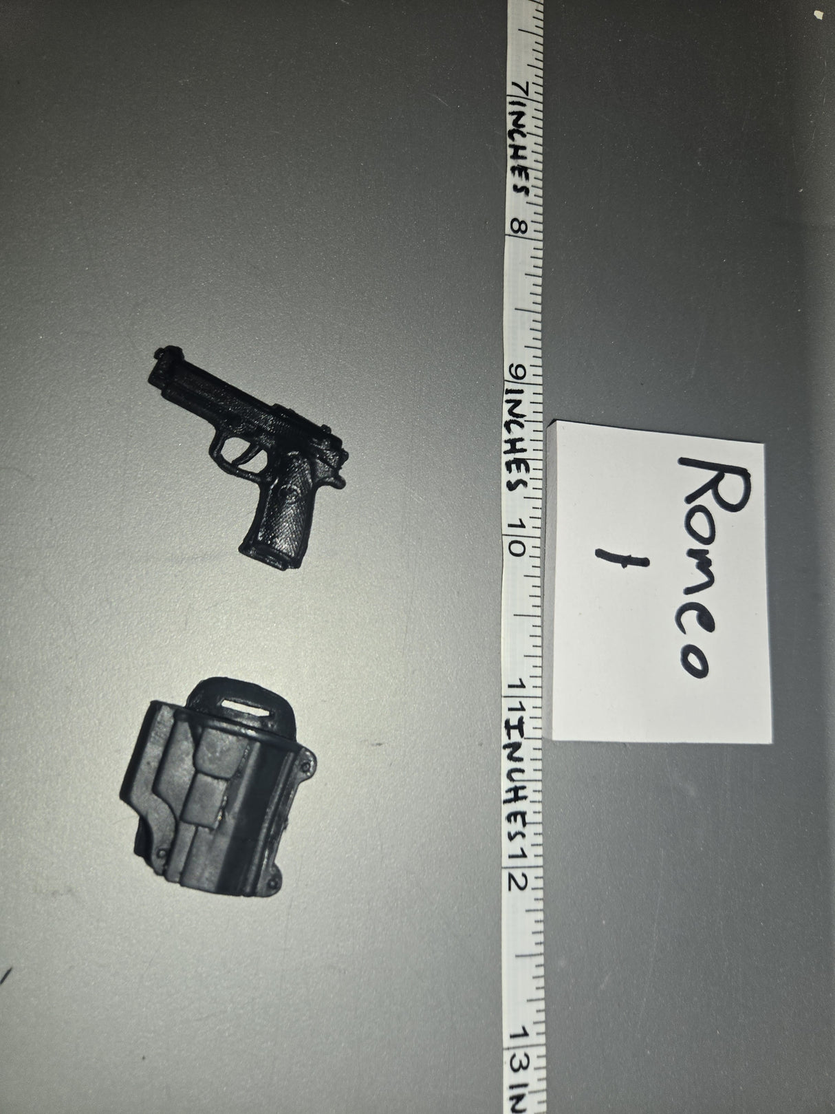 1/6 Scale Modern Pistol and Holster