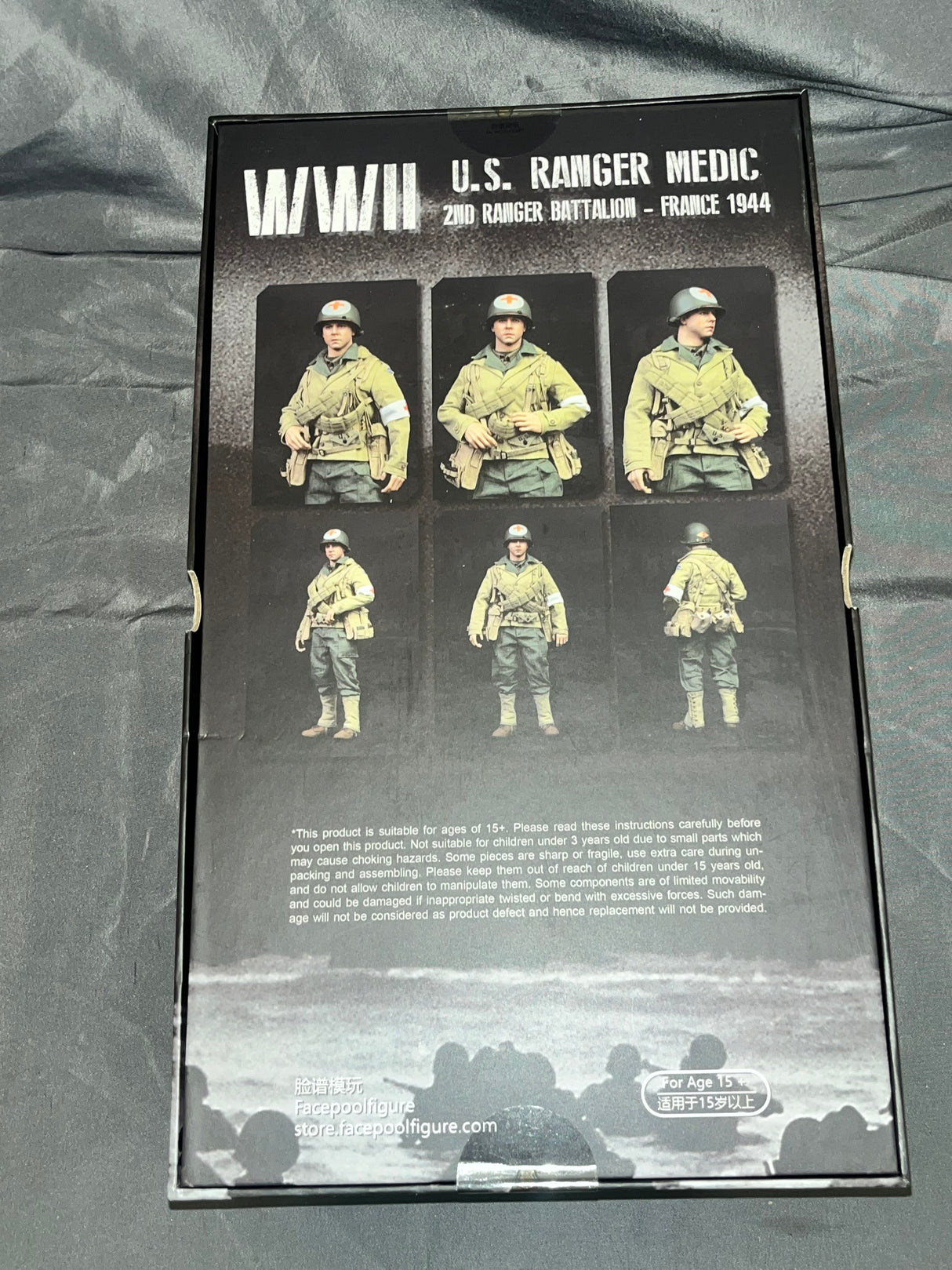 1/6 Scale WWII US 2nd Ranger Division Medic Wade - NIB Facepool