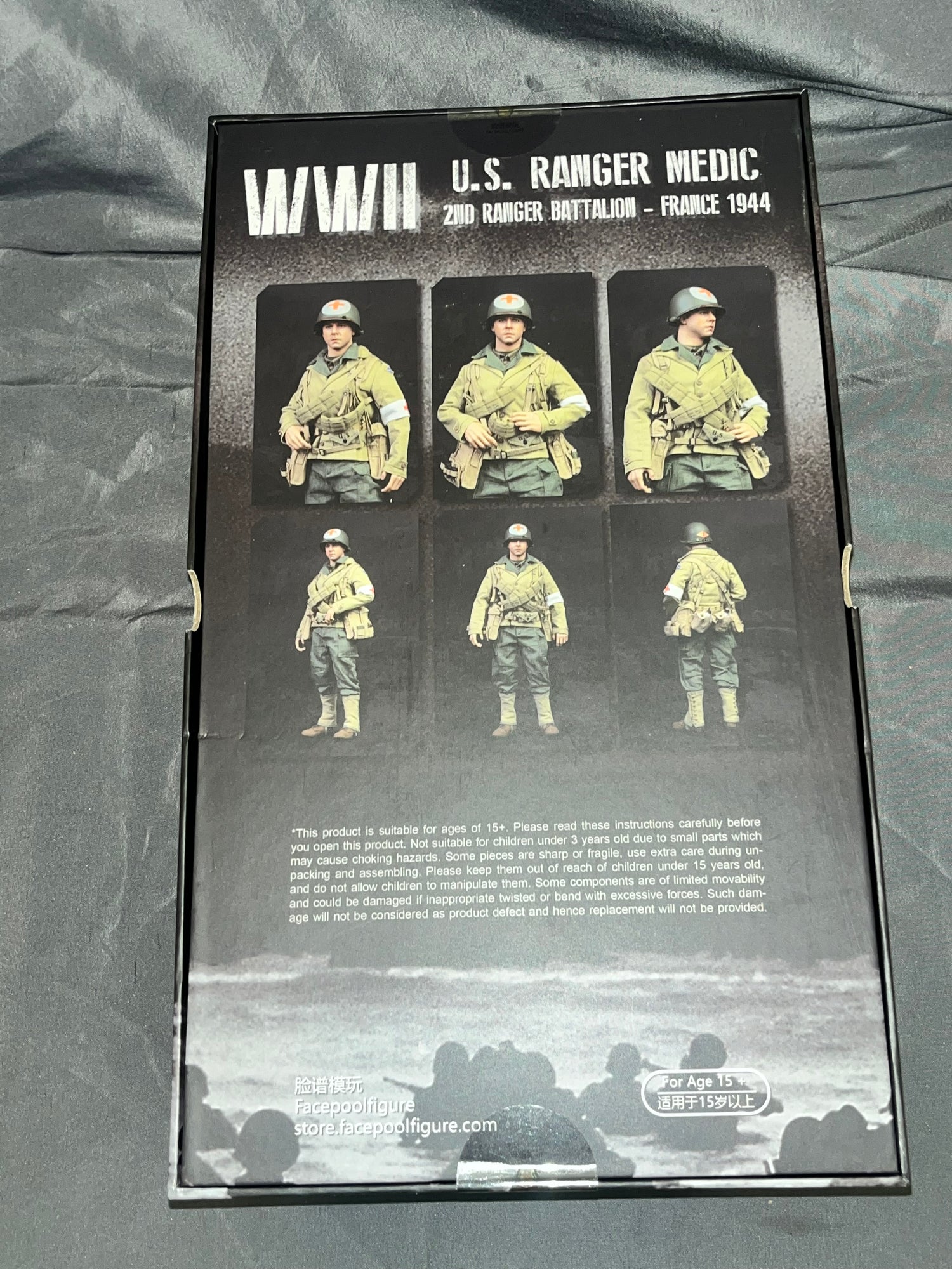 1/6 Scale WWII US 2nd Ranger Division Medic Wade - NIB Facepool