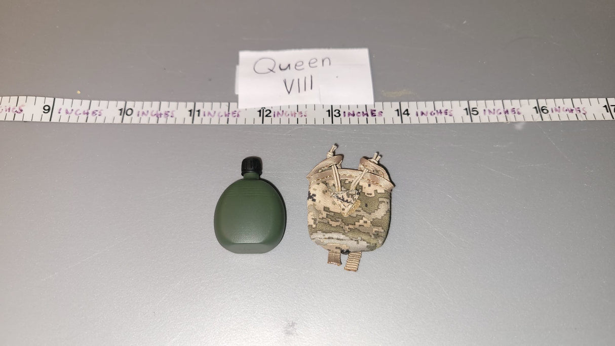 1/6 Scale Modern Era Canteen and Pouch - Flagset Ukrainian