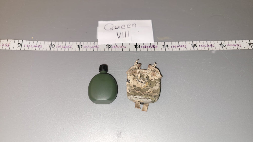 1/6 Scale Modern Era Canteen and Pouch - Flagset Ukrainian