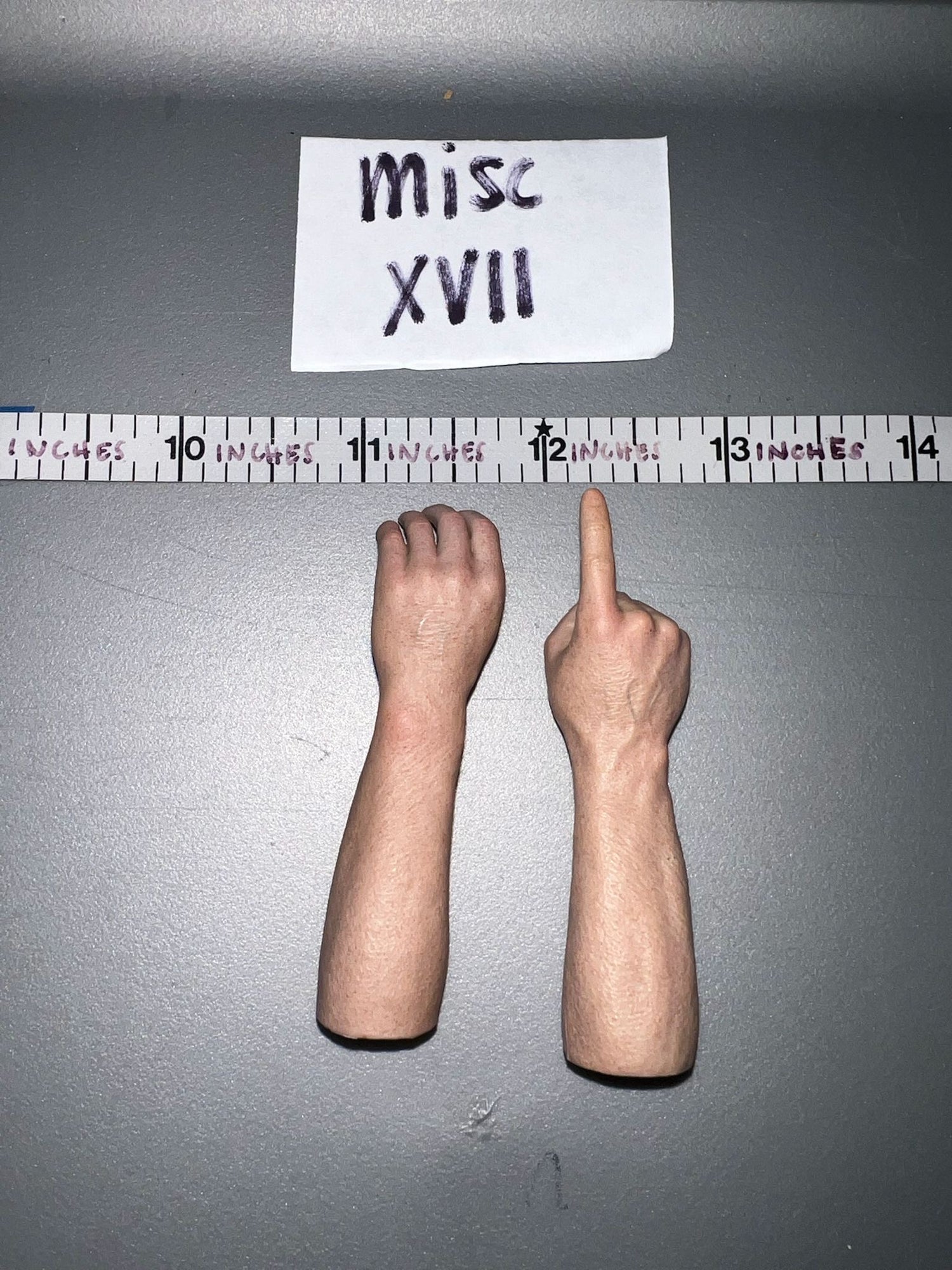 1/6 Scale WWII US Nude Figure Bare Arms / Hand Set - Facepool Snafu USMC