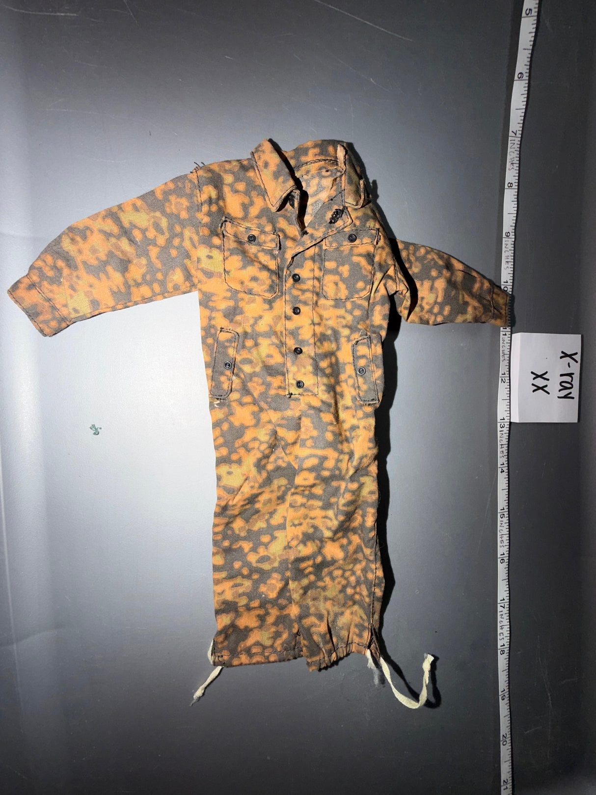 1/6 Scale WWII German Blurred Edge Camouflage Tanker Coveralls Uniform