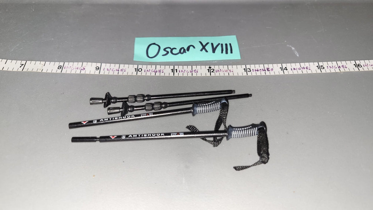 1/6 Scale Modern Era Civilian Treking Poles - Mountain Rescue