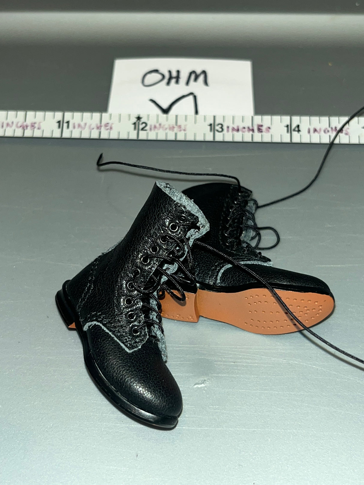 1/6 Scale WWII German Fallschirmjager Leather Paratrooper Boots - UJINDOU Battalion 600 Fallschirmjager