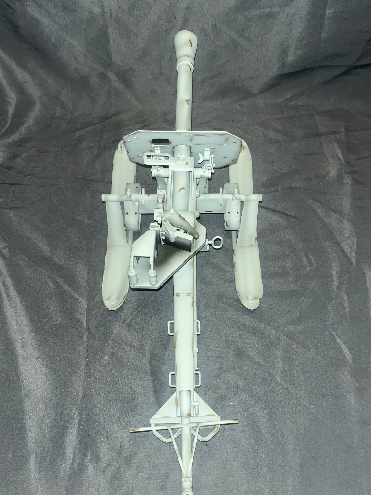 1/6 Scale WWII German Winter Camouflage Puppchen Antitank Gun with Ski Carriage