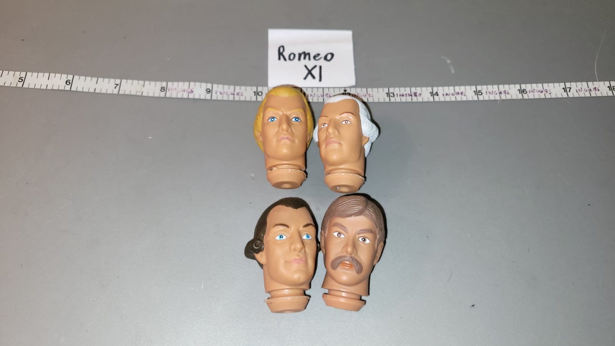 1/6 Scale Revolutionary War Napoleonic Head Sculpt Lot