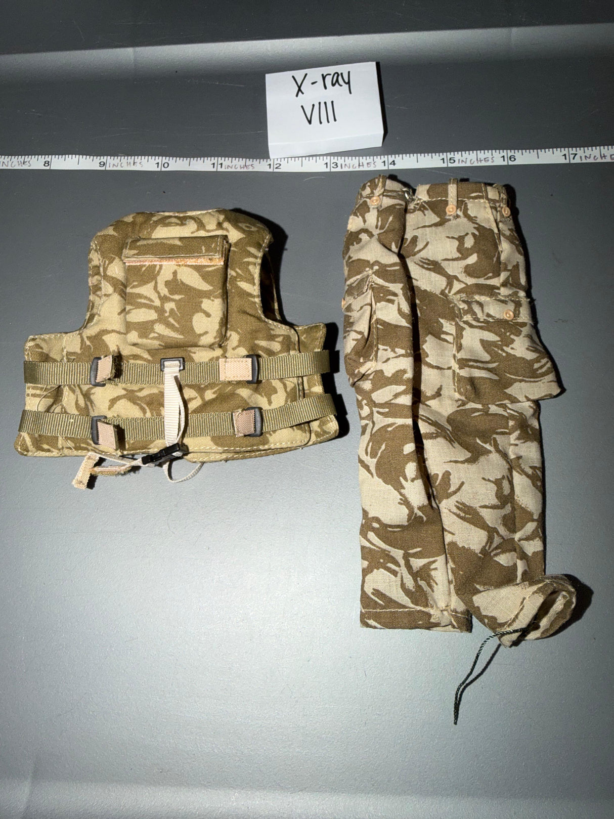 1/6 Scale Modern Era British Desert DPM Pants and Body Armor