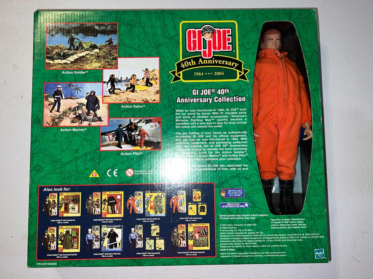 1/6 Scale Vintage Remake GI Joe Action Pilot Figure - NIB Hasbro