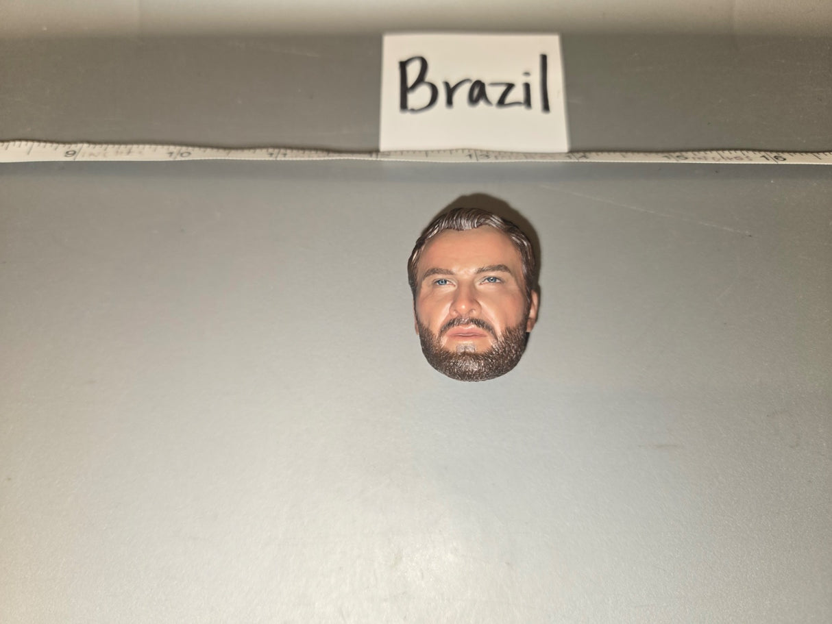 1/6 Scale Bearded Male Head Sculpt - Brazil