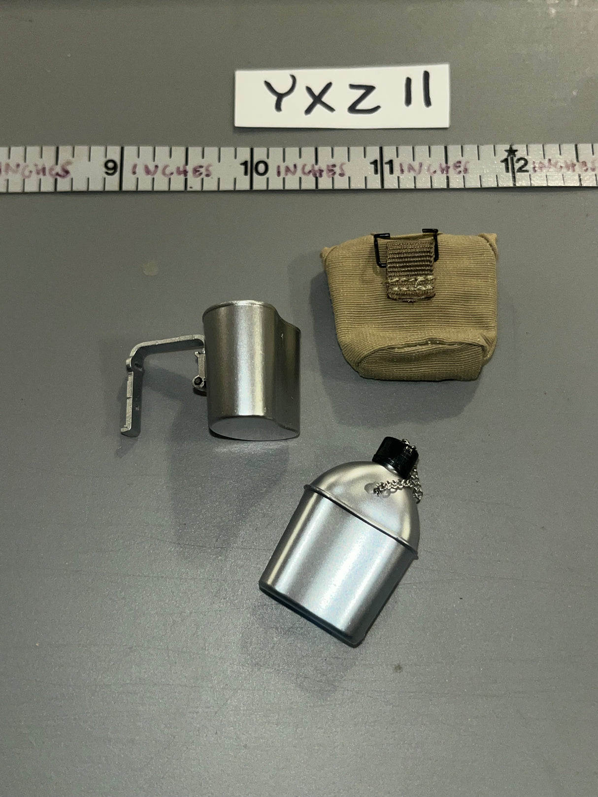 1:6 Scale WWII US Canteen, Cop, Pouch - Ranger Private Caparzo - Facepool