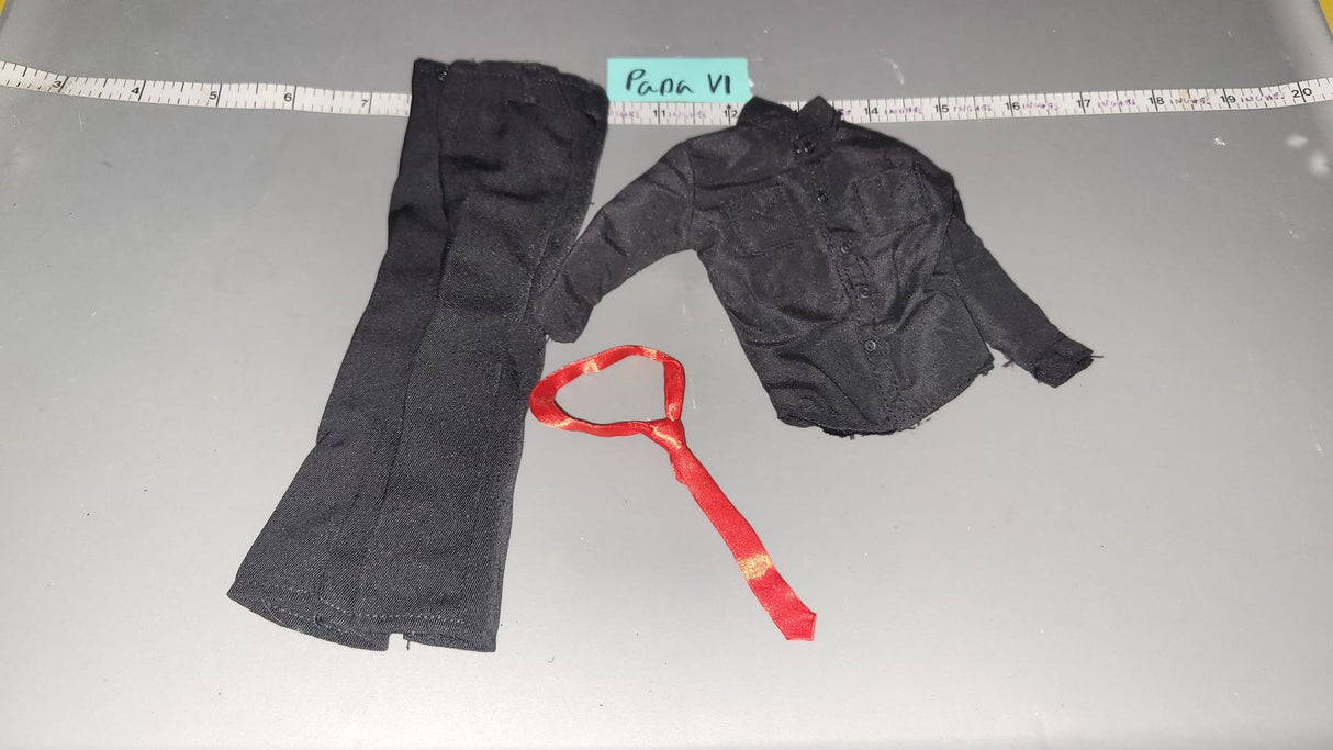 1/6 Scale Modern Era Civilian Dress Shirt, Pants, Tie