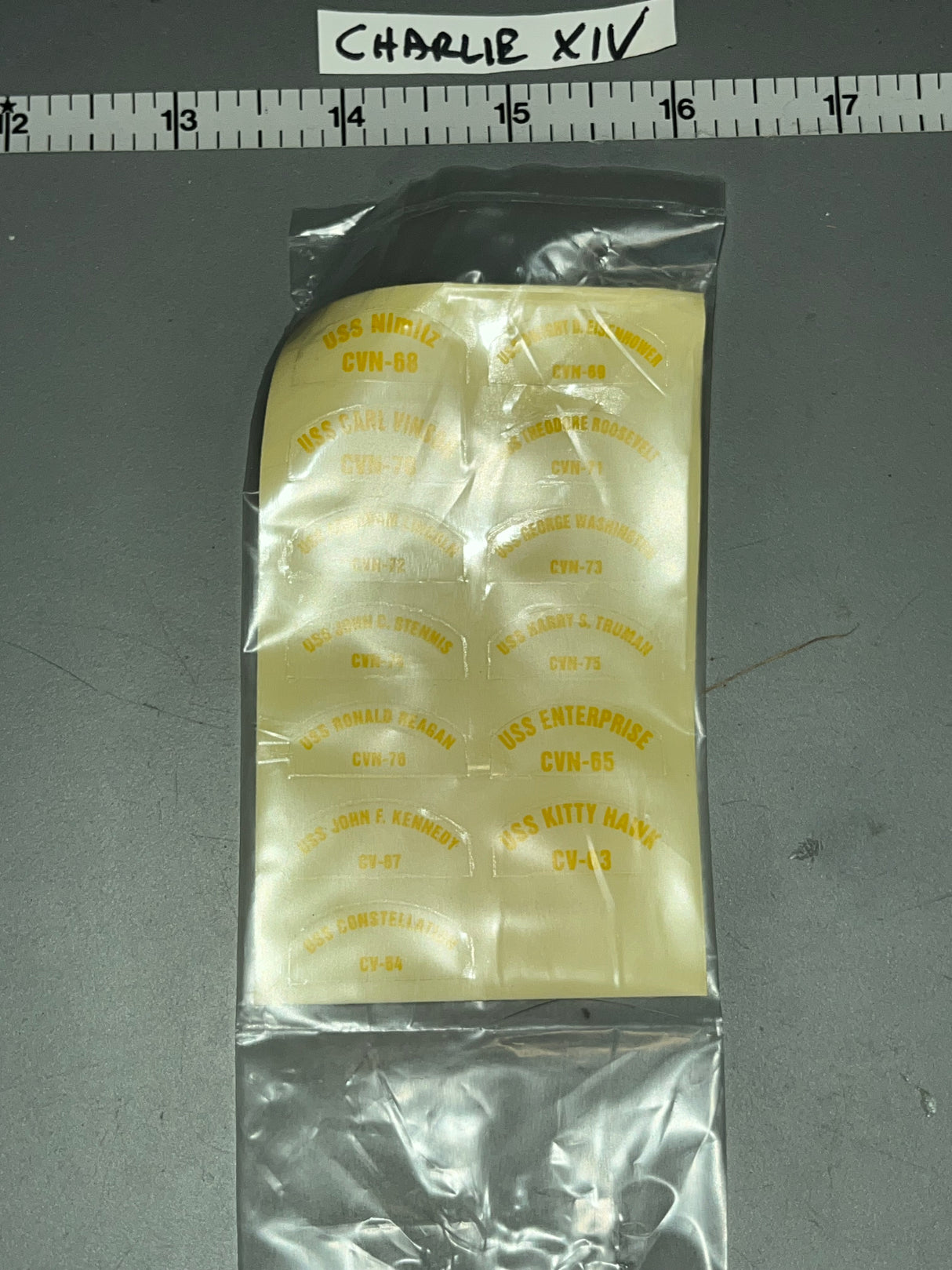 1/6 Scale Modern Era Crash Crew Helmet Insignia - Navy