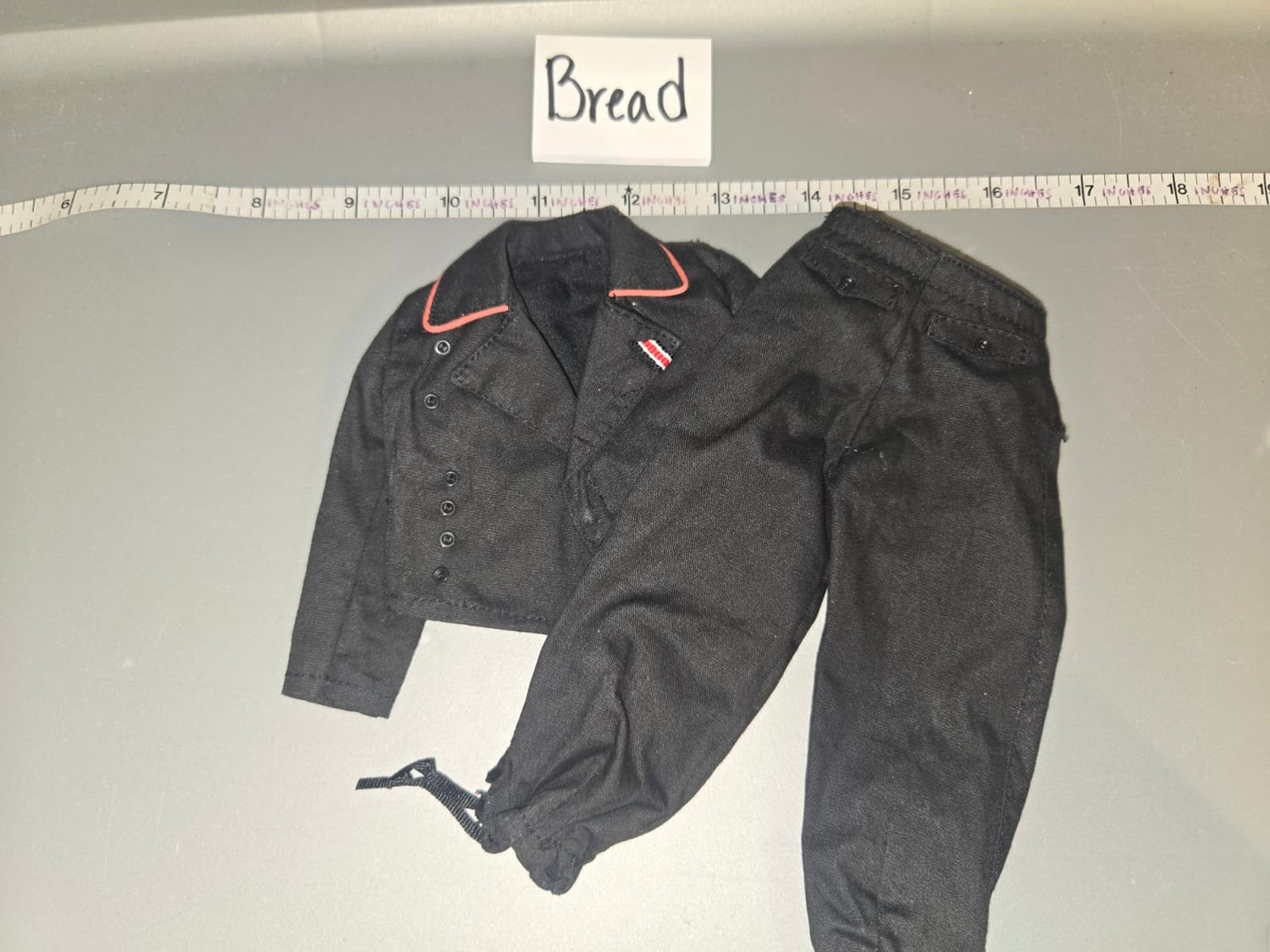 1/6 Scale WWII German Panzer Black Tanker Uniform