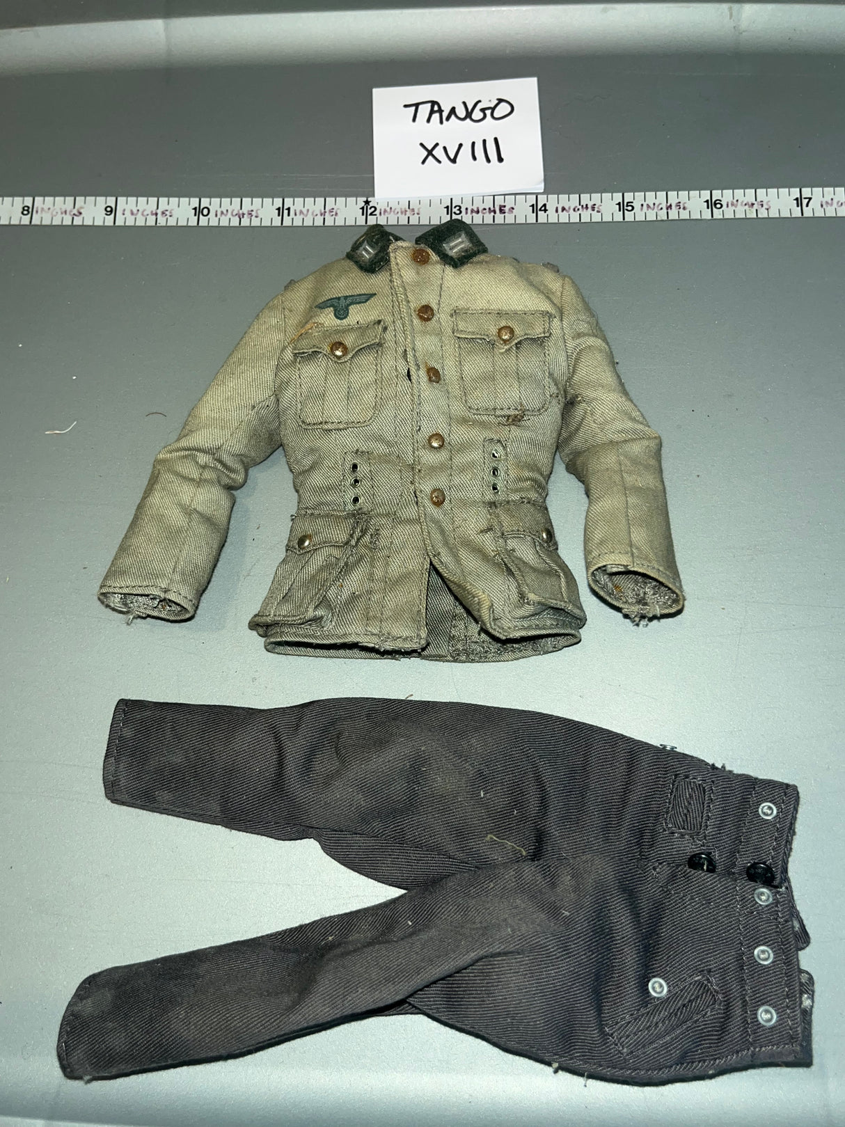 1/6 Scale WWII German Uniform - Weathered