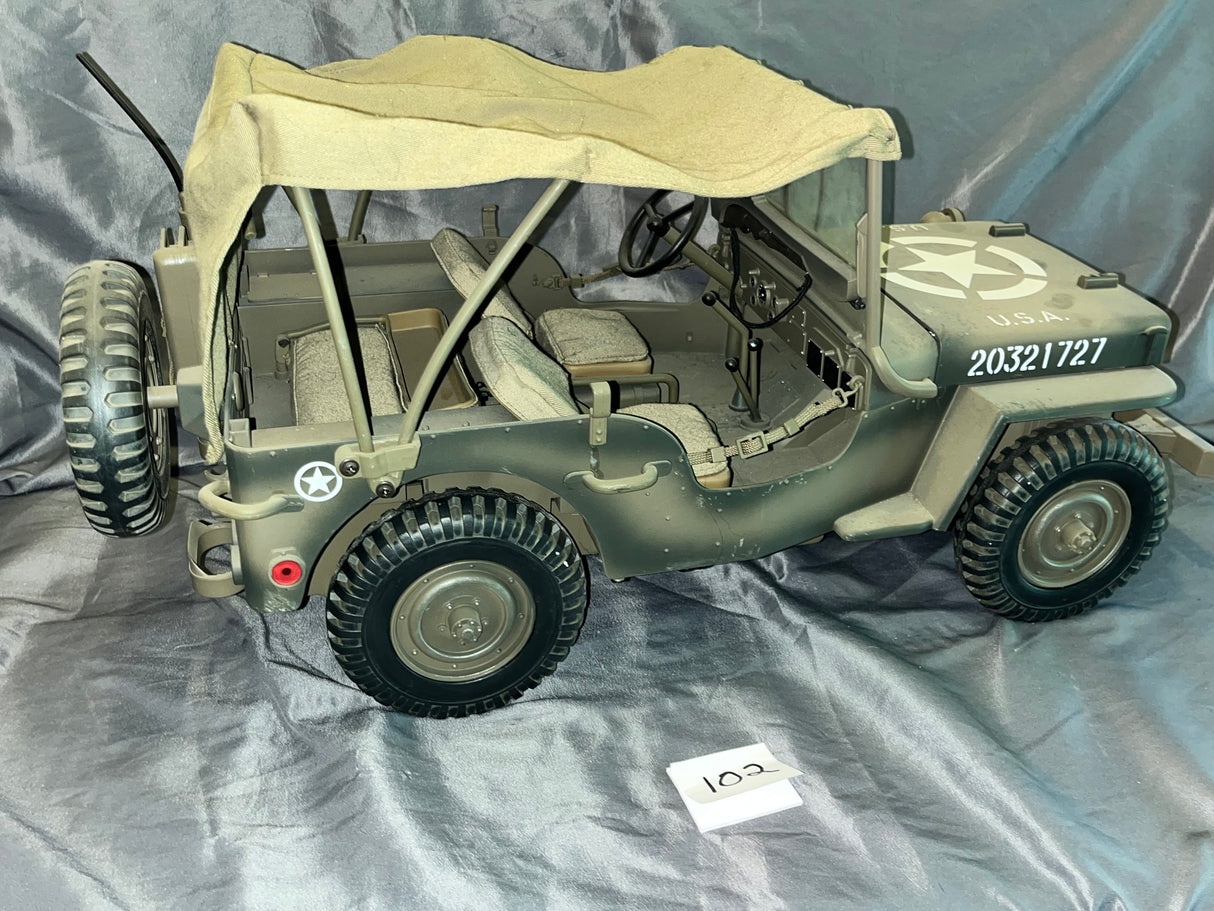 1/6 Scale WWII US Jeep - Ultimate Soldier - Weathered