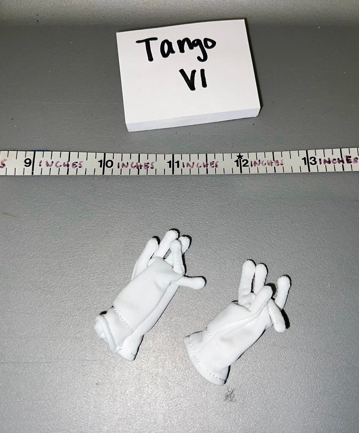 1/6 Scale WWII German Dress White Gloves - DID