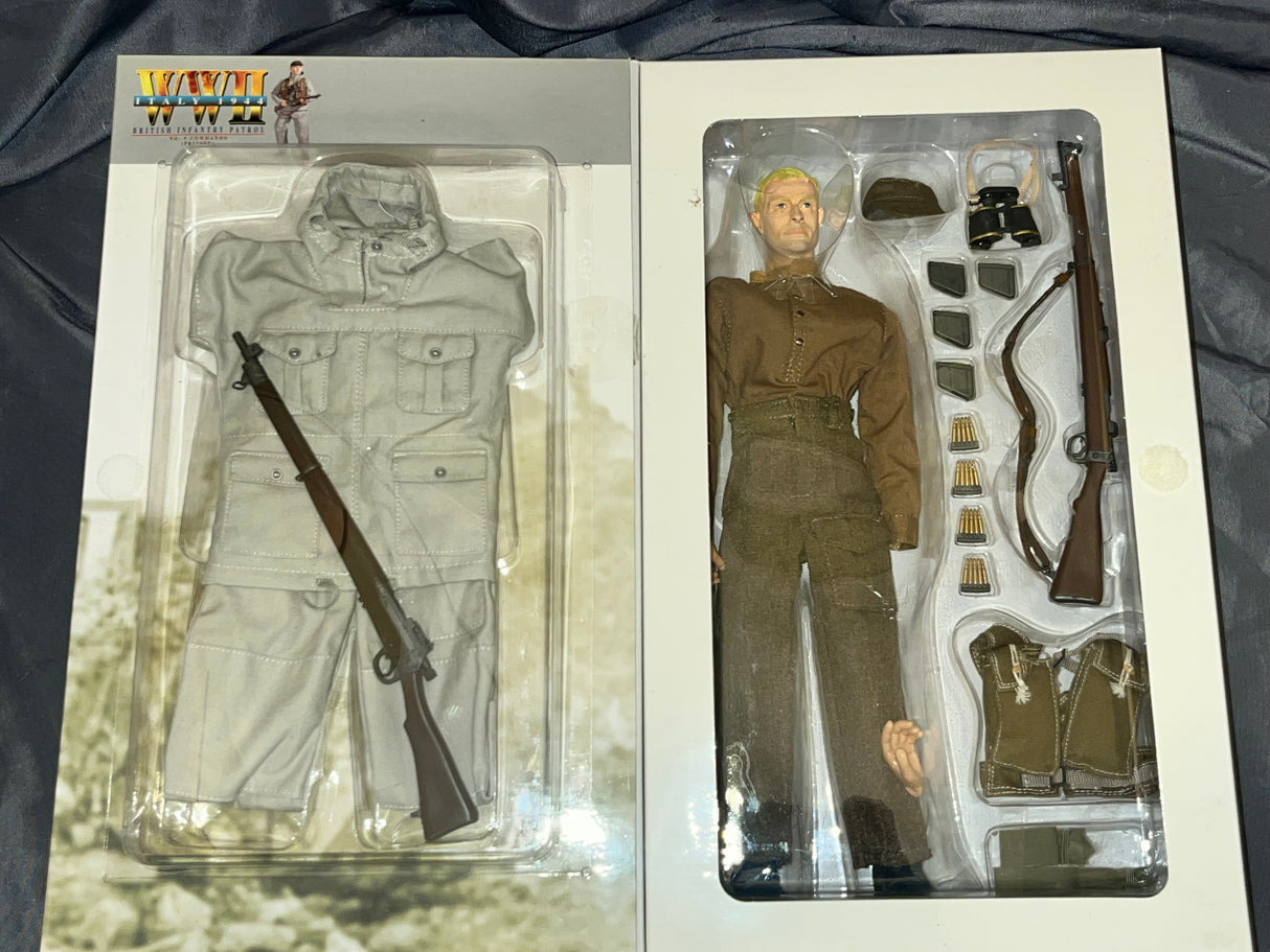 1/6 Scale WWII BRITISH INFANTRY PATROL NO. 9 COMMANDO Arthur Barnes - NIB Dragon