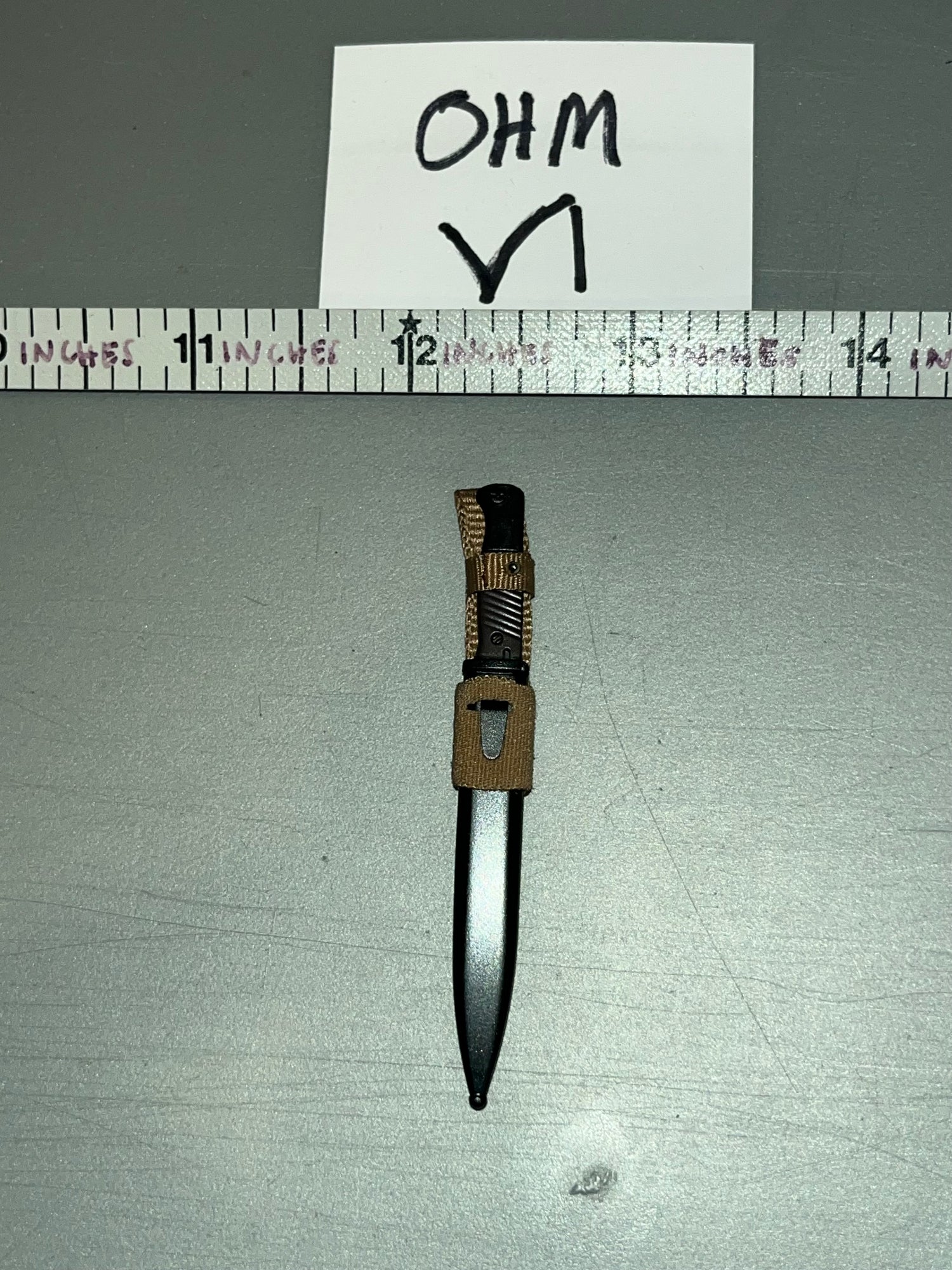 1/6 Scale WWII German Bayonet and Scabbard - UJINDOU Battalion 600 Fallschirmjager