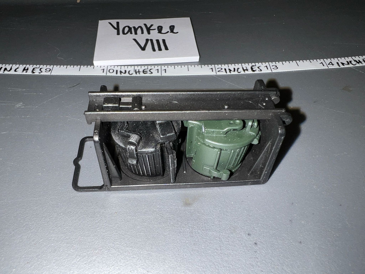 1/6 Scale WWII German Machine Gun Ammunition Snail Drums and Carrier