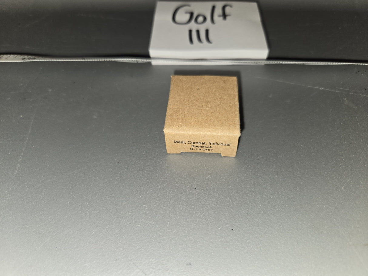 1/6 Scale Vietnam US Meal Combat Individual Beefsteak B-1 A Unit Ration Box - Golf III
