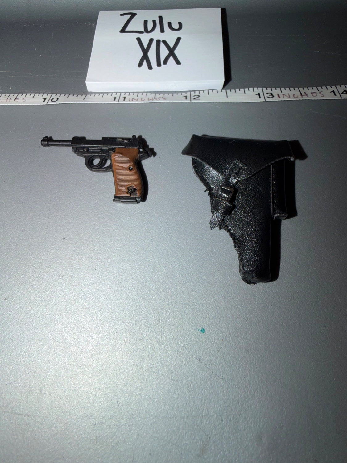 1/6 Scale WWII German Walther P38 Pistol and Holster