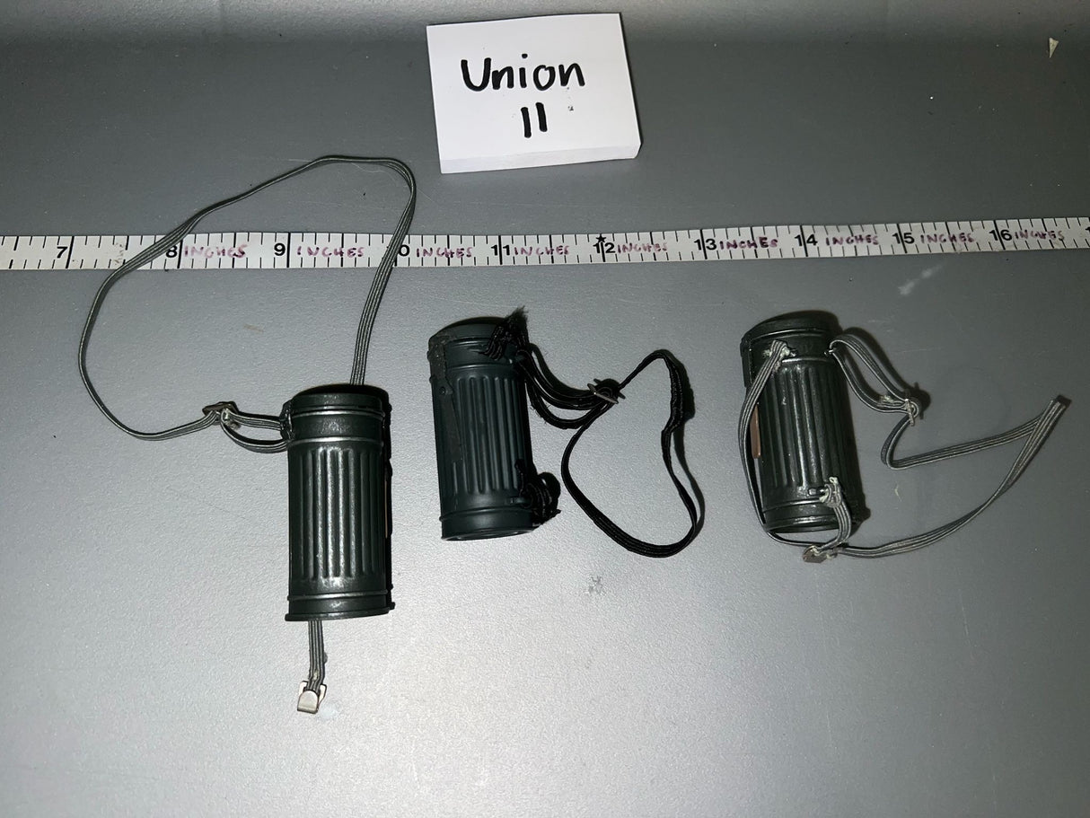 1:6 WWII German Gas Mask Canister Lot