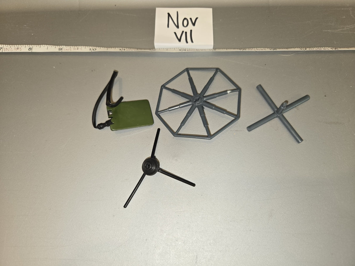 1/6 Scale Modern Era Radar Dish Antenna Accessories Lot - Nov VII