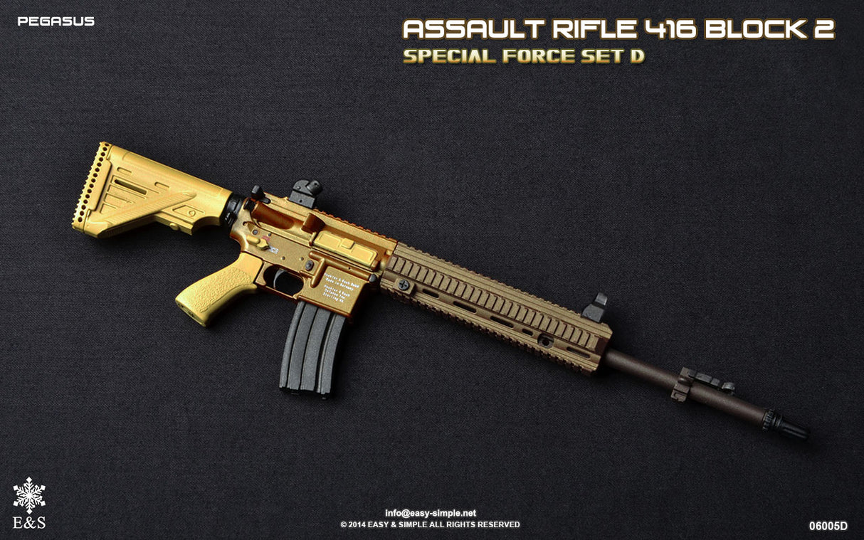 1/6 Scale Modern Era ASSAULT RIFLE 415 BLOCK 2 Weapons Set - NIB Easy and Simple Set D - OKW I