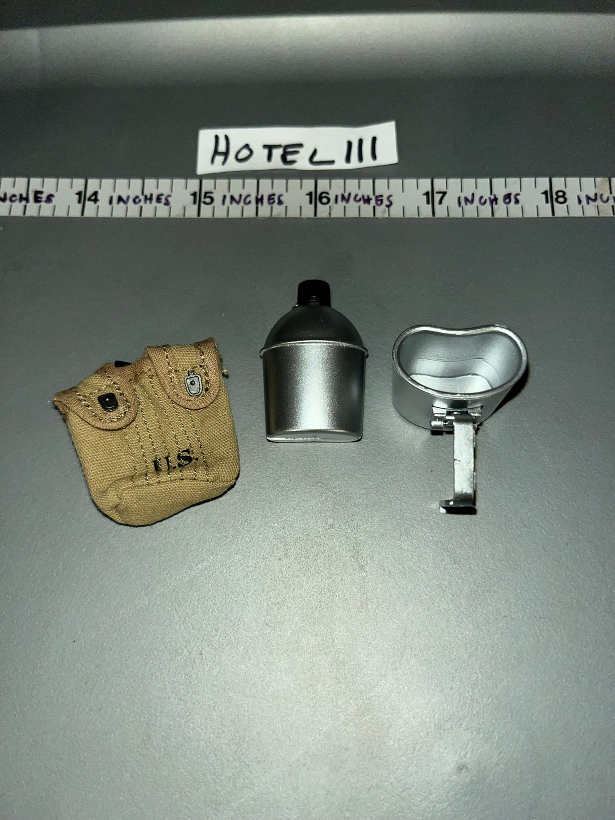 1/6 Scale WWII US Canteen, Cover and Cup