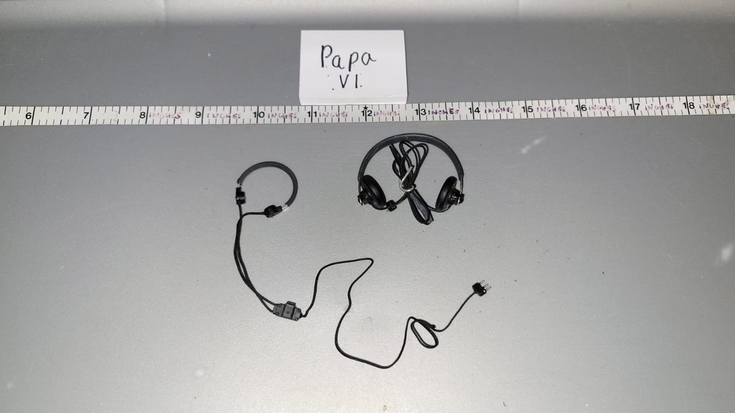 1/6 Scale WWII German Tanker Head Phones Set