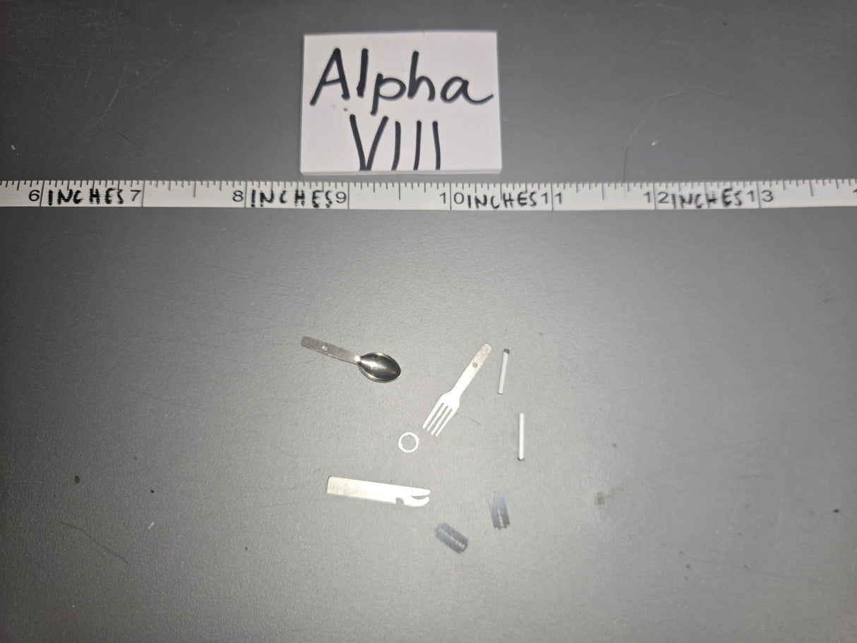 1/6 Scale WWII German Mess Kit Silverware Utensil Lot