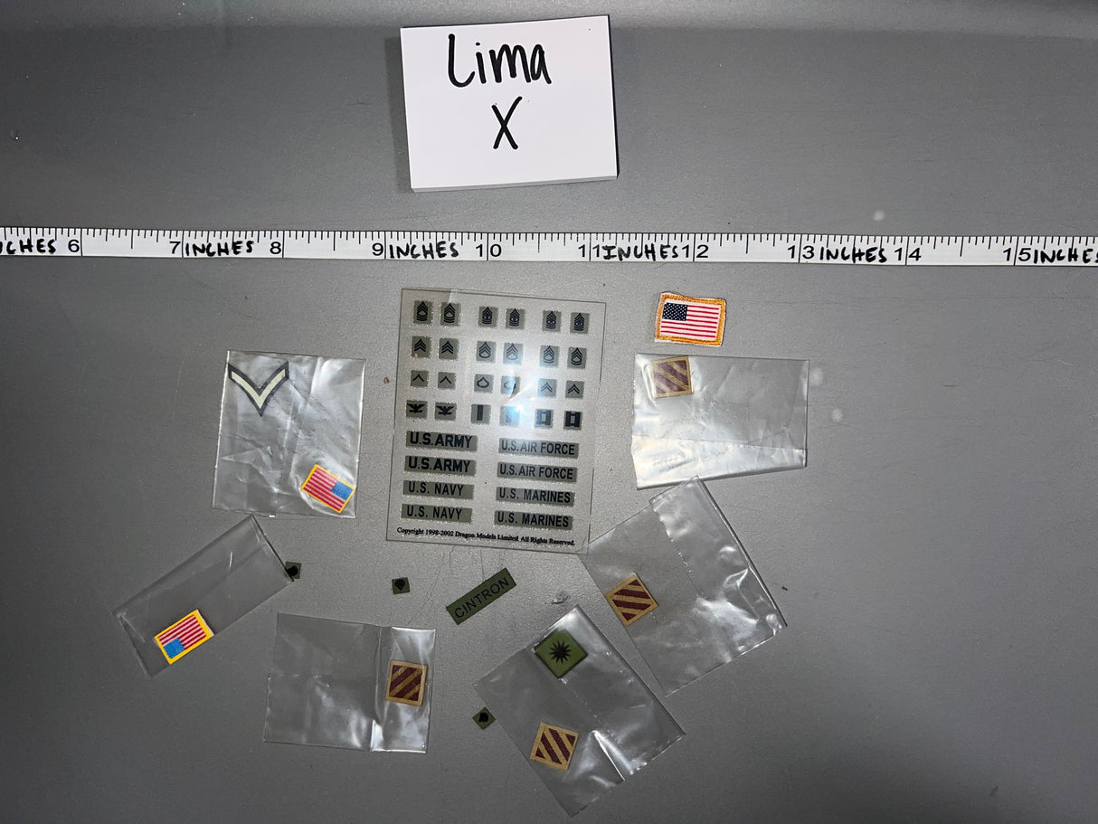 1/6 Scale Modern Patch Lot