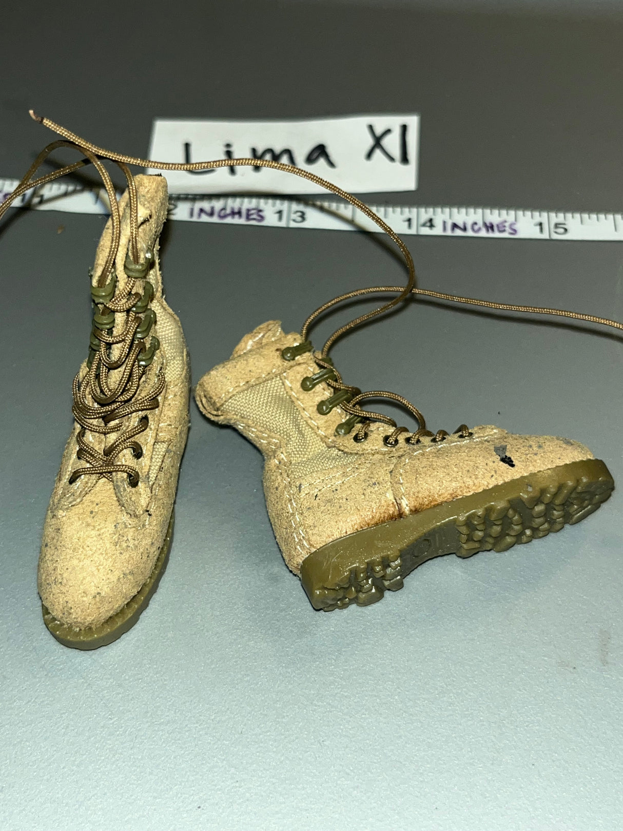 1/6 Scale Modern Era Desert Boots - Cloth Leather