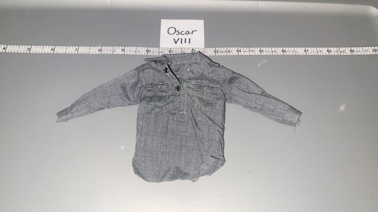 1/6 Scale WWII German Grey Work Shirt