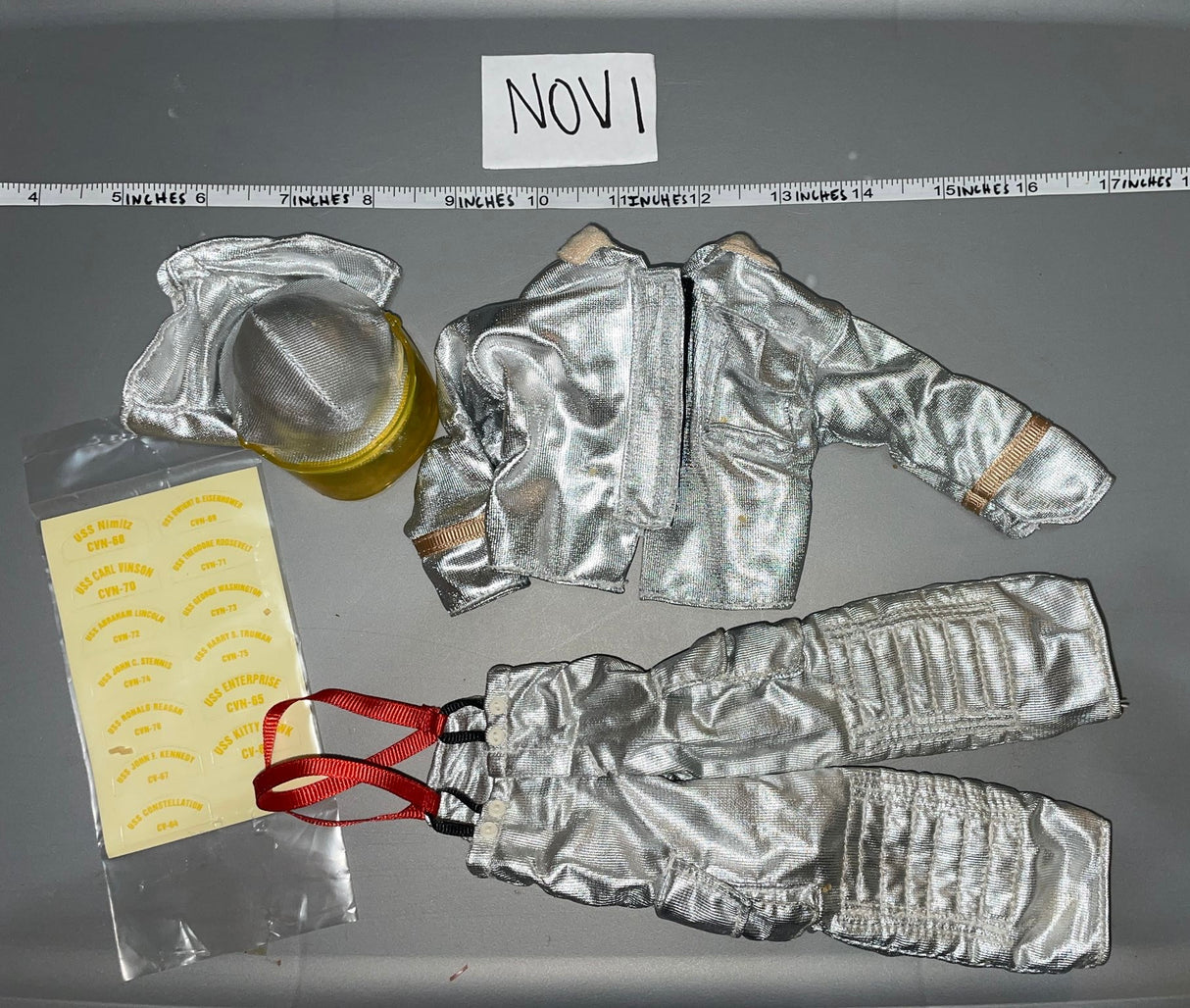 1/6 Scale Modern Era Crash Crew Firefighter Suit - Navy