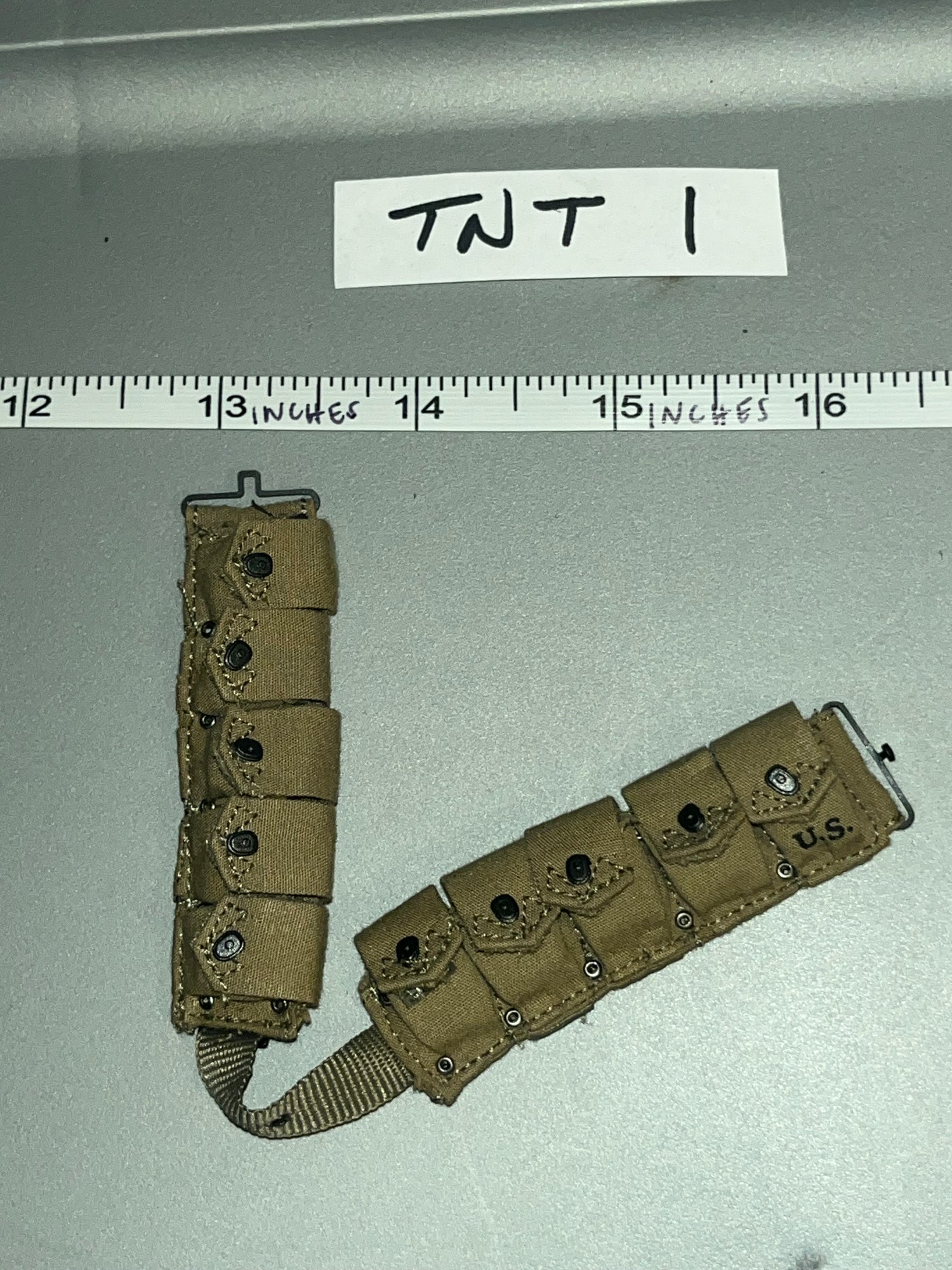 1/6 Scale WWII US M1 Cartridge Web Belt - UJINDOU Normandy 2nd Armored Infantry