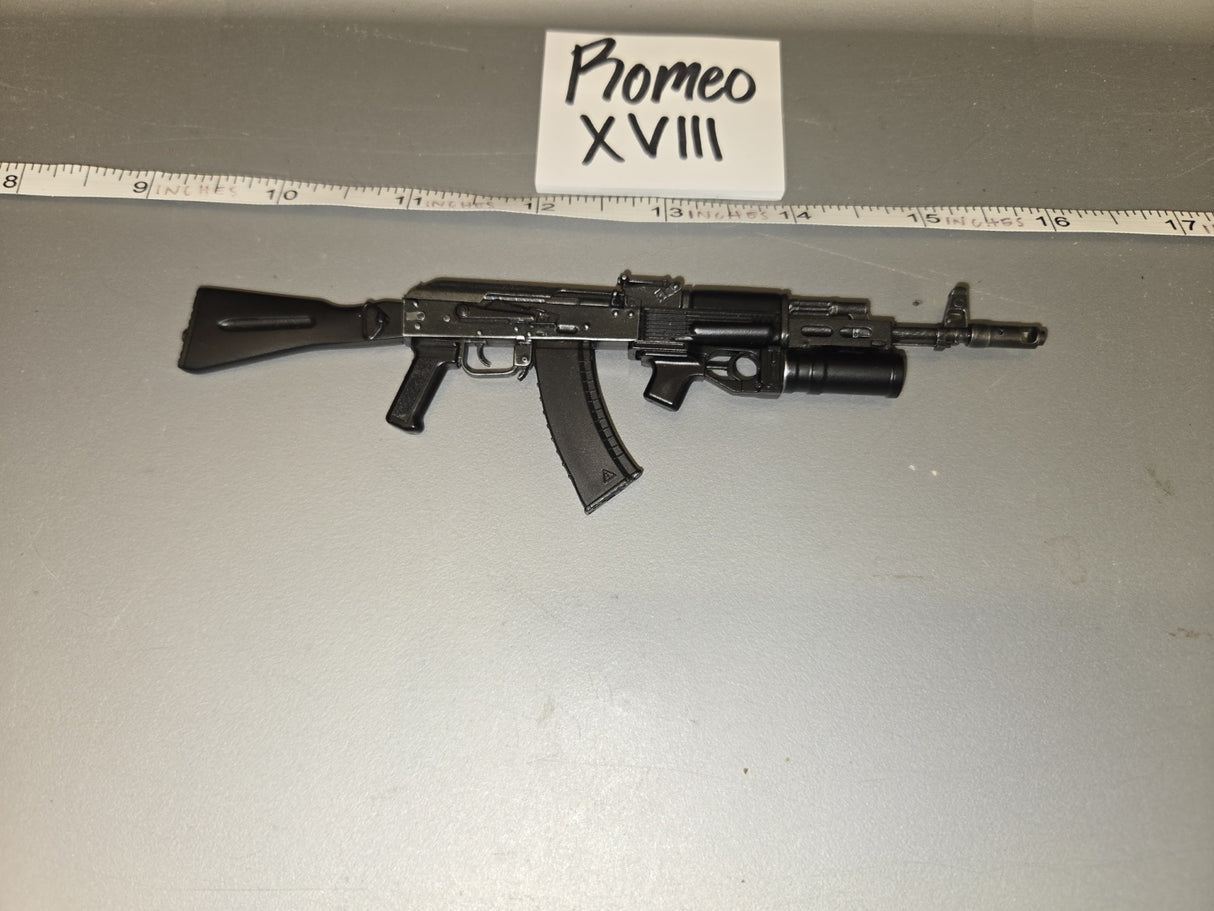 1/6 Scale Modern Era Russian AK-74M with Underbarrel Grenade Launcher - Promeo XVIII
