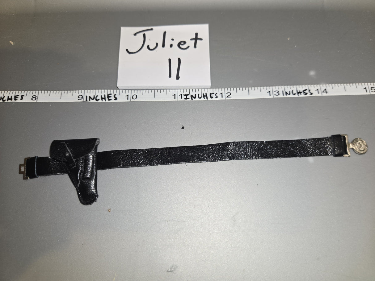 1/6 Scale WWII German Officer Belt Pistol and Holster