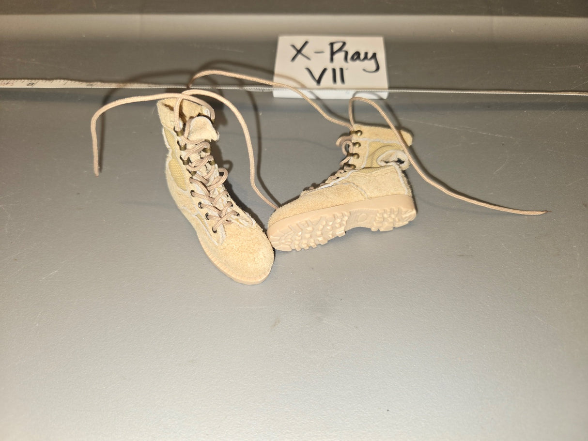 1/6 Scale Modern Era Desert Combat Boots - X-Ray VII