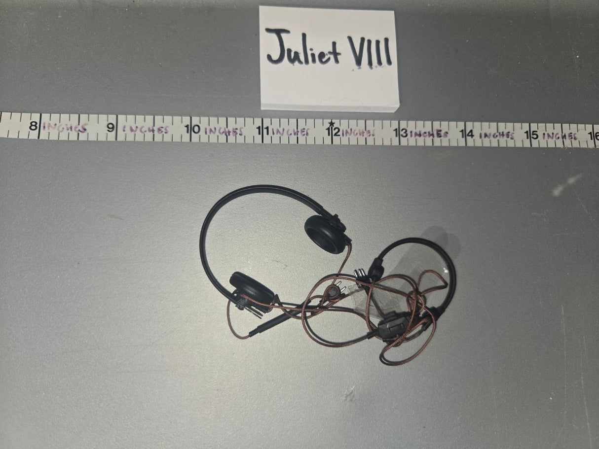 1/6 Scale WWII German Tanker Head Phones Set