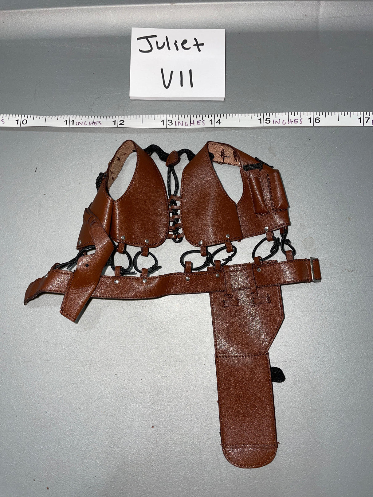 1:6 Modern Era Leather Shoulder Holster Chest Rig - Redman Leon