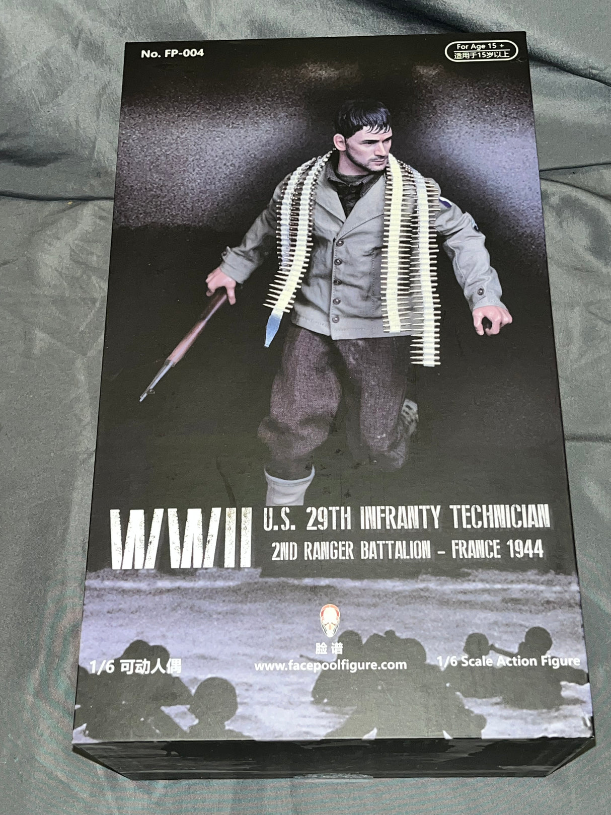 1/6 Scale WWII US 29th Infantry Technician Figure - NIB Facepool FP-004A