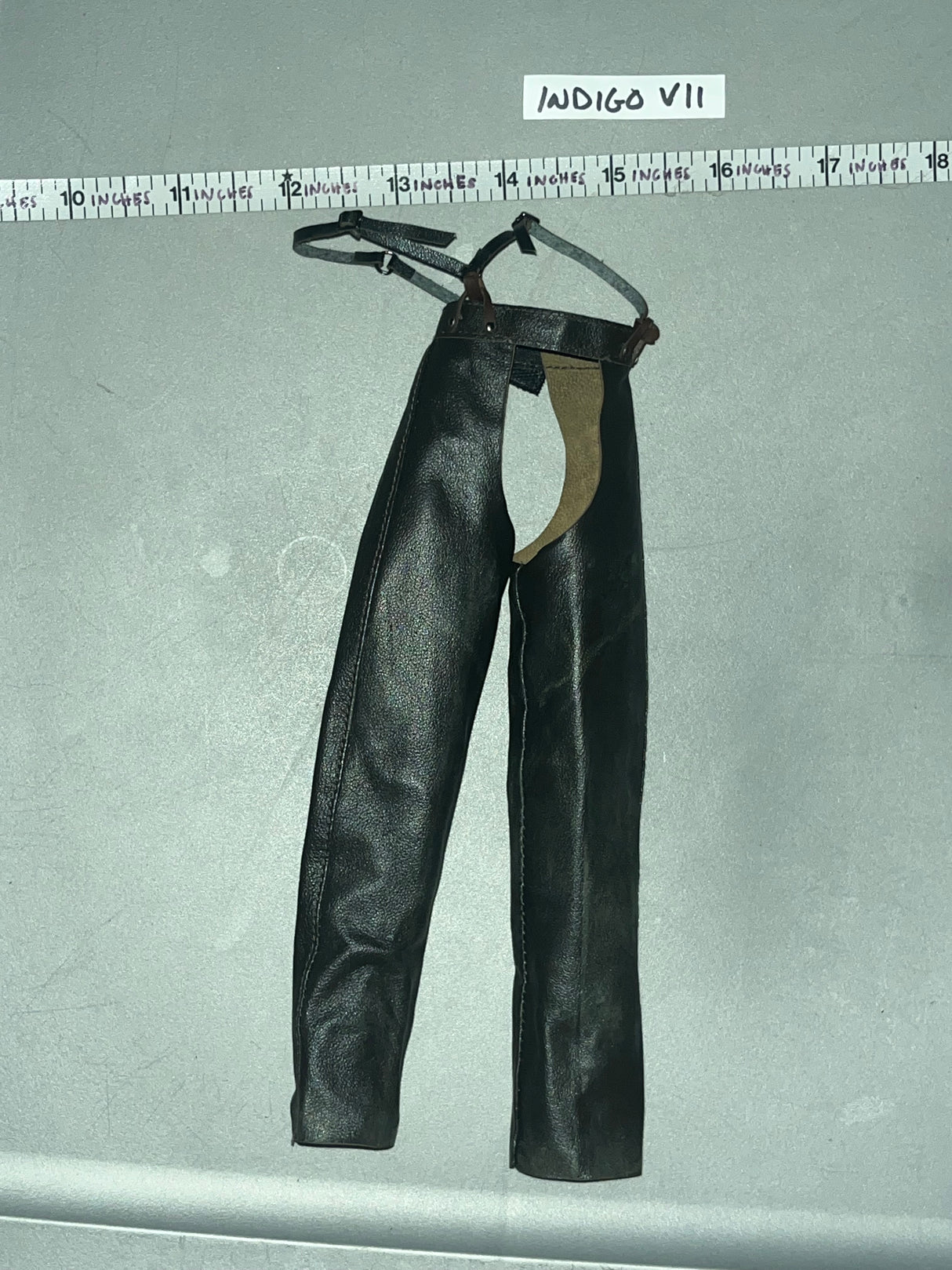 1/6 Scale Western Era Female Leather Chaps - Shadi Wilderness Cowgirl