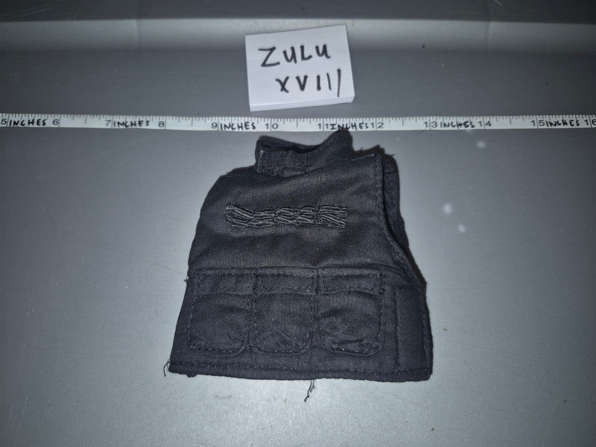 1/6 Scale Modern Era Black Body Armor Vest - Zulu XVII