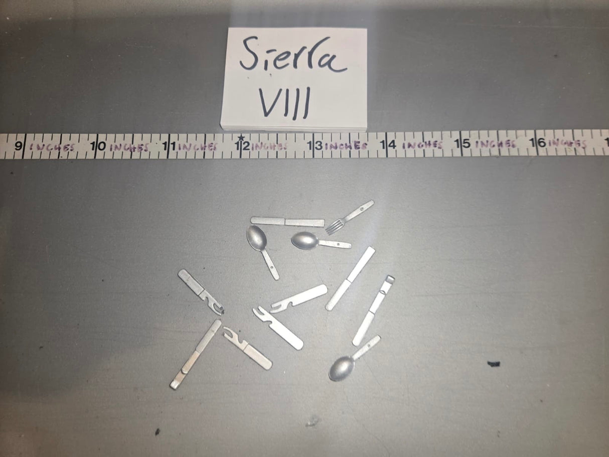 1/6 Scale WWII German Mess Kit Silverware Utensil Lot