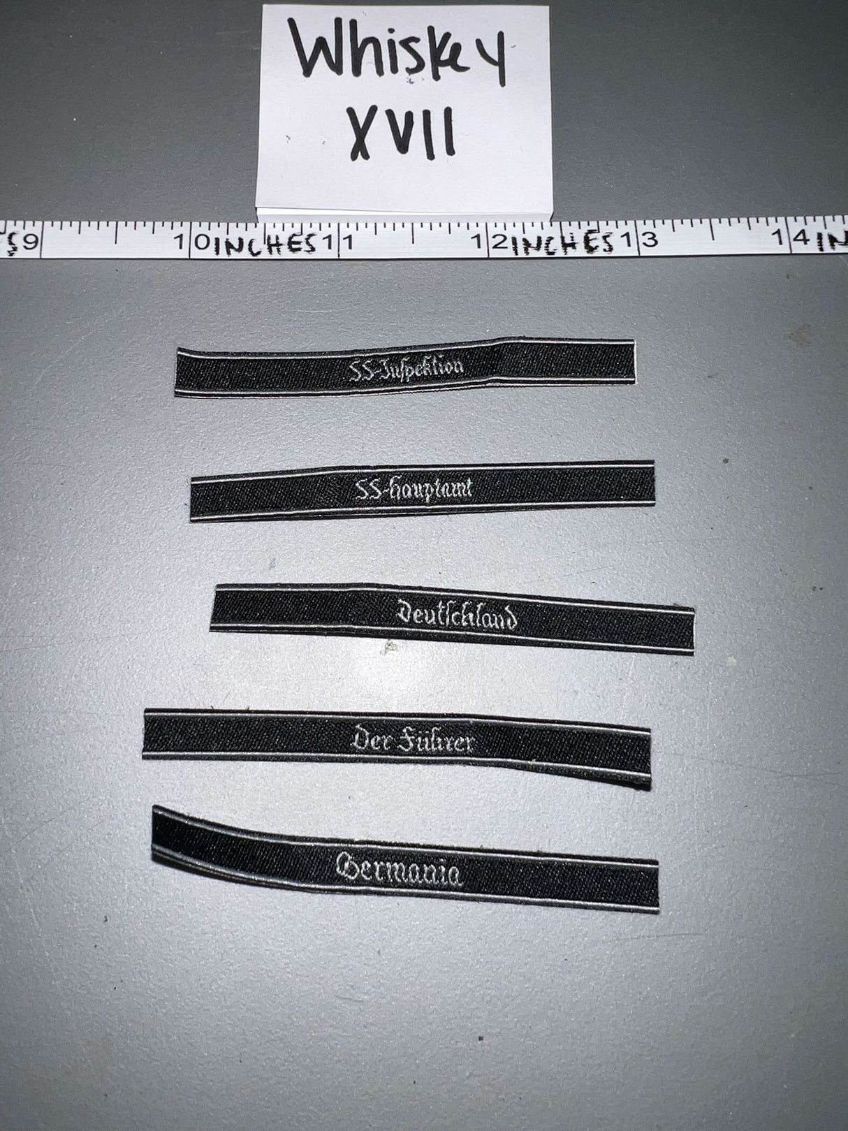 1/6 Scale WWII German Cuff Title Lot