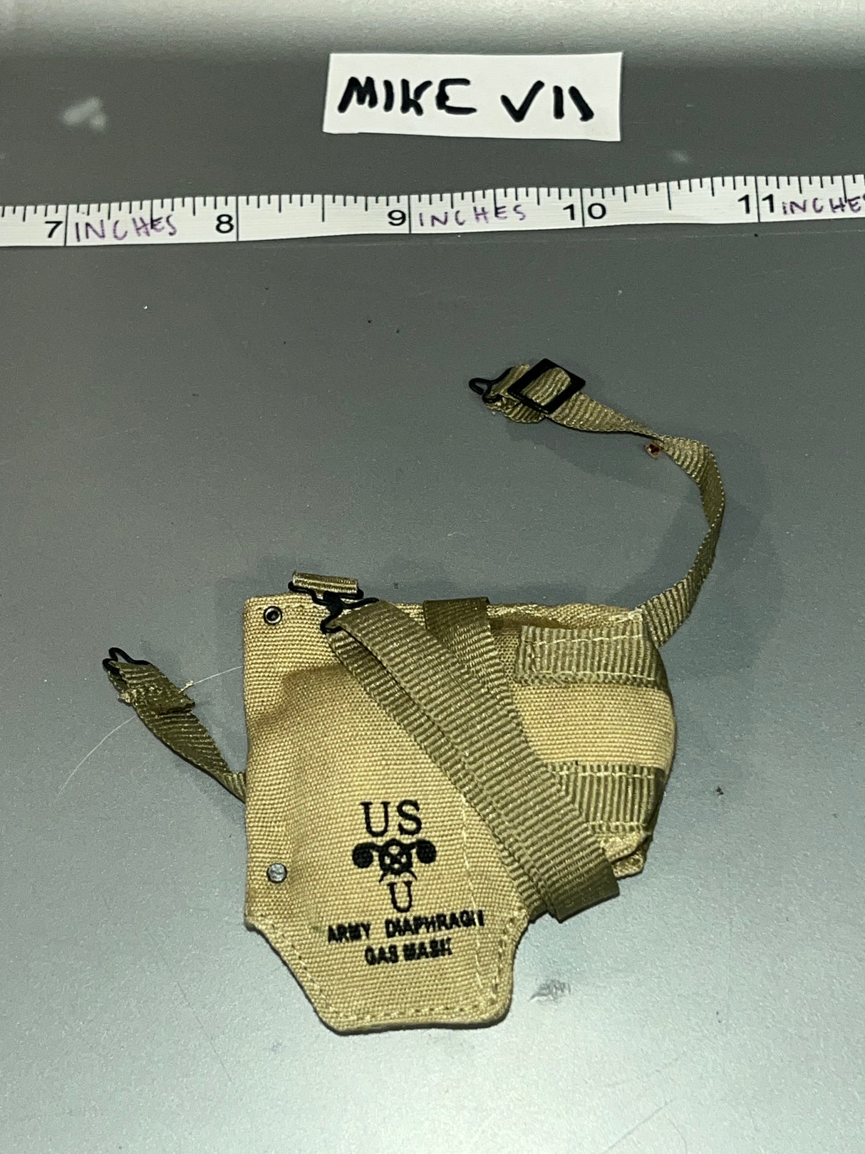 1/6 Scale WWII US Cloth Gas Mask Bag