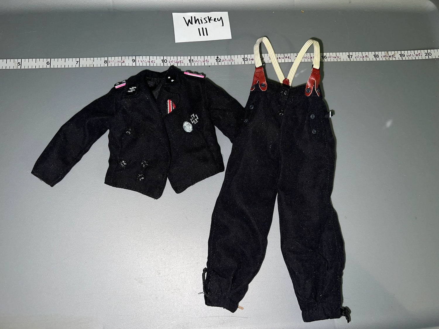 1/6 Scale WWII German Panzer Black Tanker Uniform