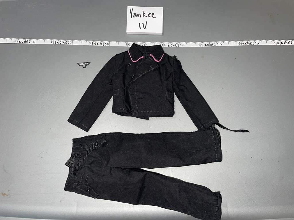 1/6 Scale WWII German Panzer Black Tanker Uniform